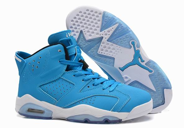 Air Jordans 6 Pantone Blue Shoes - Click Image to Close